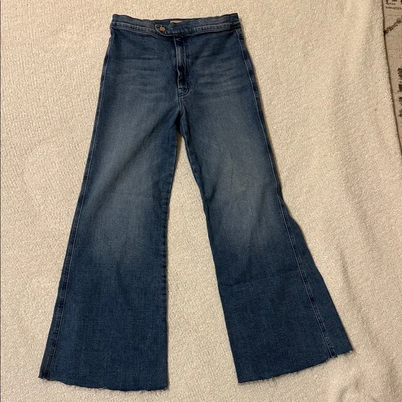 Mother Jeans The Tab Roller Skimp Wide Leg Jeans (only worn once!) - Picture 4 of 9